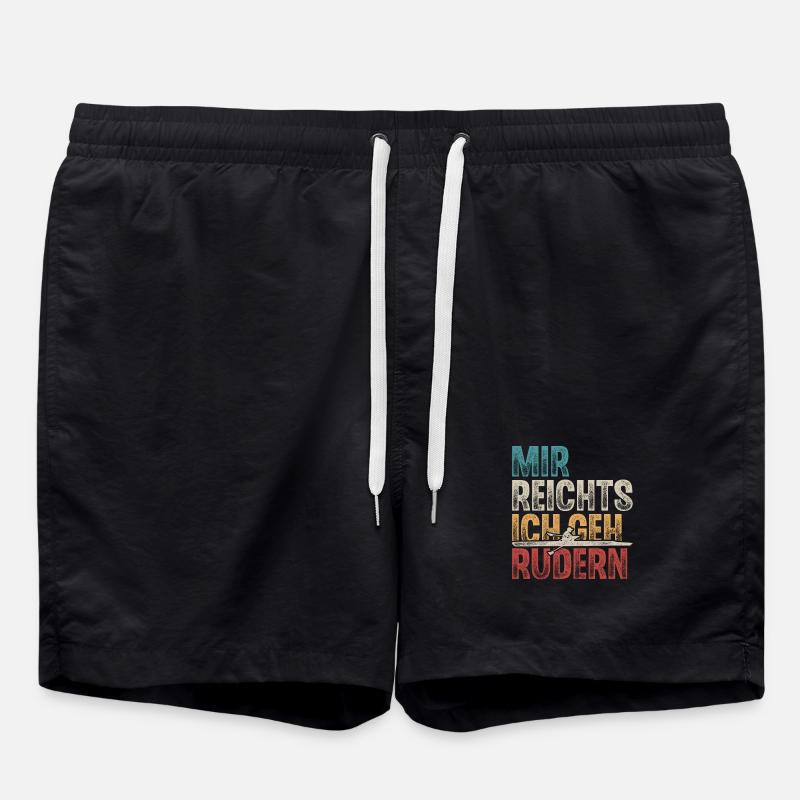 Rudern Ruderer Ruderboot - Badeshorts - Schwarz
