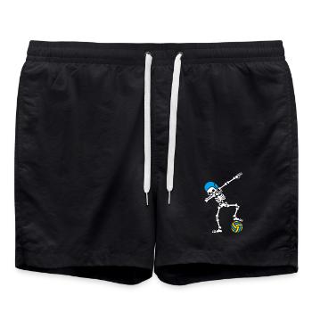 Dab dabbing Skeleton Water Polo waterpolo Halloween - Short de bain - noir - Devant - AI Model Male 185 light (185cm)