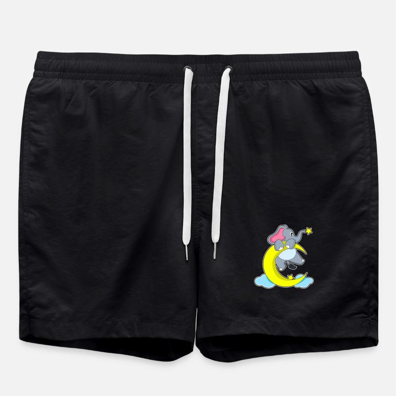Elephant Moon - Swim Trunks - black