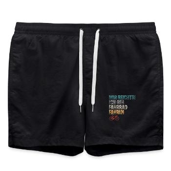 Fahrrad - Badeshorts - Schwarz - Vorne - AI Model Male 185 light (185cm)