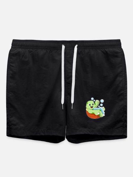 Turtle Bathing Bathtub - Swim Trunks - black
