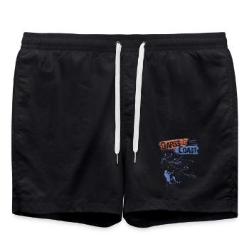 DarssCoast - Kite Surfing - Badeshorts - Schwarz - Vorne - AI Model Male 185 light (185cm)