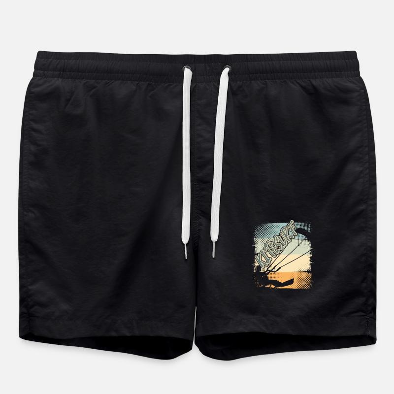 Kitesurfen Kitesurf Kitesurfer Kiteboard - Short de bain - noir