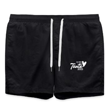 Tante 2023 - Badeshorts - Schwarz - Vorne - AI Model Male 185 light (185cm)