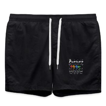 1995 - Né en 1995 - Fantastique depuis 1995 - Short de bain - noir - Devant - AI Model Male 185 light (185cm)
