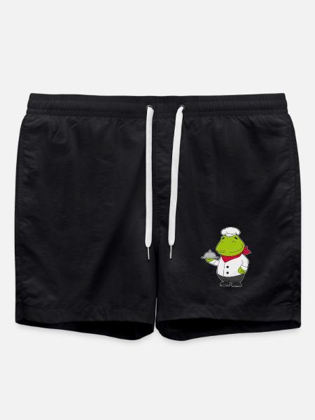 Frog Cook Serving Bell Cooking - Swim Trunks - black