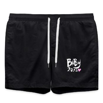 Bébé 2023Fille enceinte 2023 Grossesse - Short de bain - noir - Devant - AI Model Male 185 light (185cm)