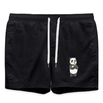 Panda Popsicles - Swim Trunks - black - Front - AI Model Male 185 light (185cm)