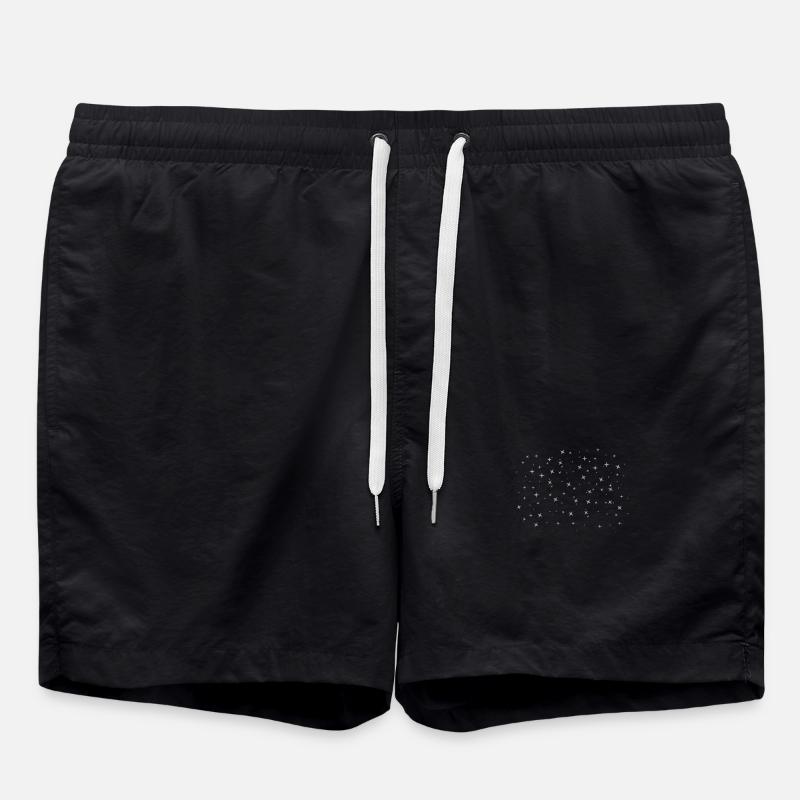 Stars Starry Sky Galaxy Milky Way - Swim Trunks - black