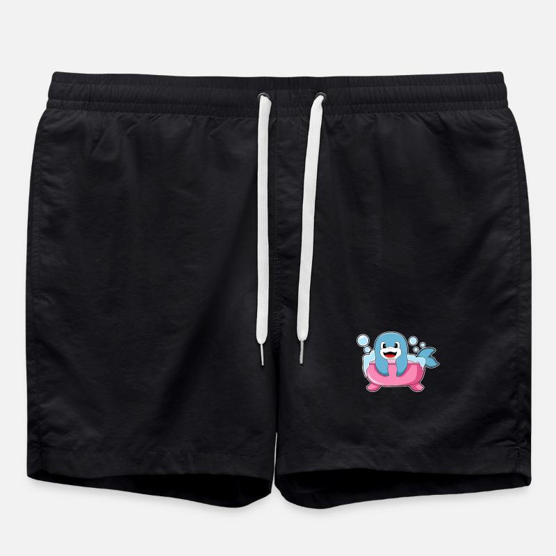 Dolphin Bathing Bathtub - Swim Trunks - black