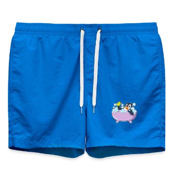 Penguin Bathing Bathtub - Swim Trunks - cobalt blue - Front