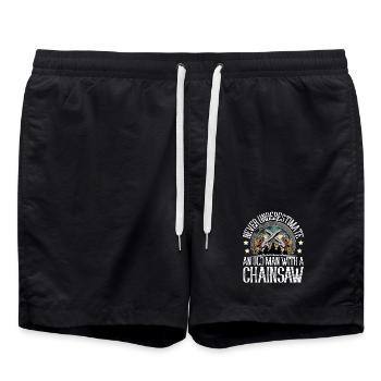 Bûcheron - Short de bain - noir - Devant - AI Model Male 185 light (185cm)