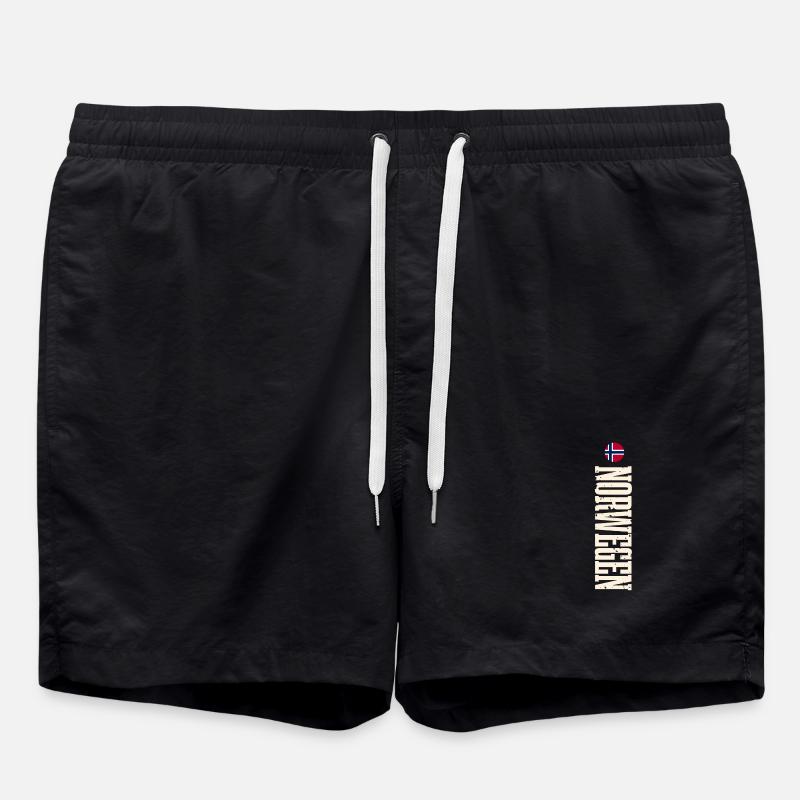 Norwegen - Badeshorts - Schwarz