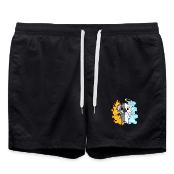 Koala - Anges et Diables - Short de bain - noir - Devant - AI Model Male 185 light (185cm)