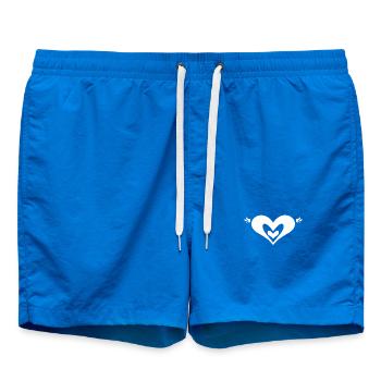 Heart Angel Wing Symbol - Swim Trunks - cobalt blue - Front