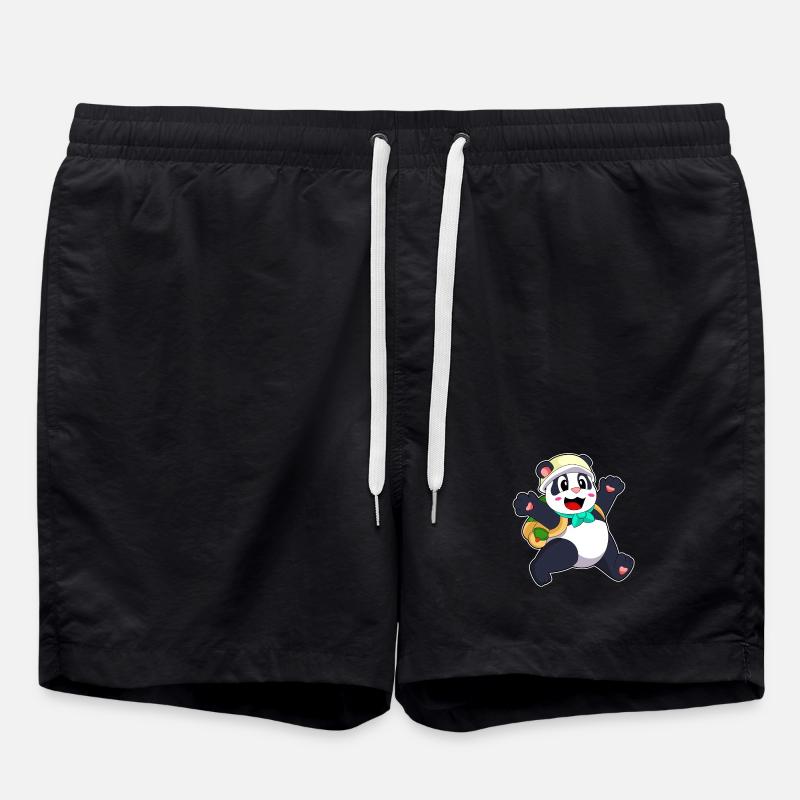Panda en tant qu’étudiant - Short de bain - noir