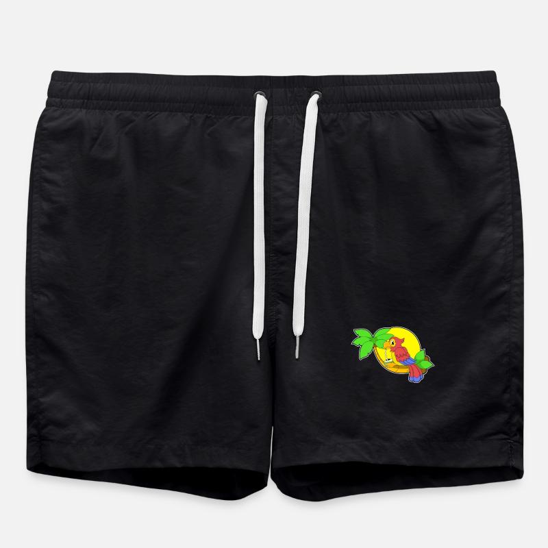 Parrot Coconut - Swim Trunks - black
