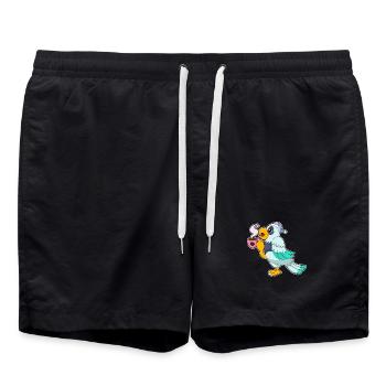 Papagei Tasse Kaffee - Badeshorts - Schwarz - Vorne - AI Model Male 185 light (185cm)