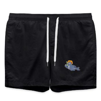Seehund Kokosnuss - Short de bain - noir - Devant - AI Model Male 185 light (185cm)