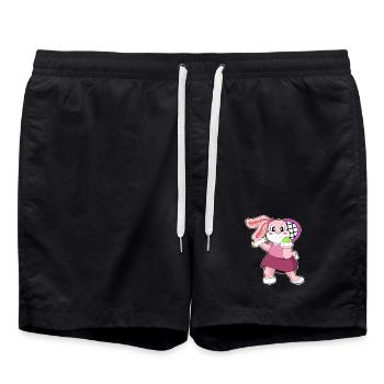 Raquettes de tennis lapins - Short de bain - noir - Devant - AI Model Male 185 light (185cm)