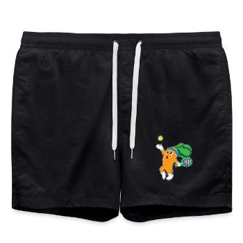 Karotte Tennis Tennisschläger - Badeshorts - Schwarz - Vorne - AI Model Male 185 light (185cm)