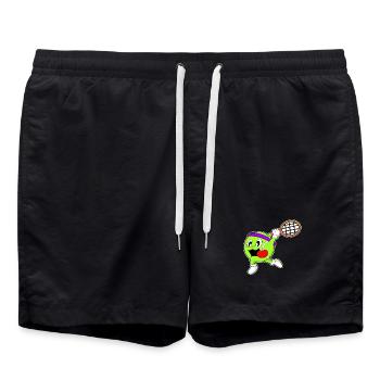 Raquette de tennis balle de tennis - Short de bain - noir - Devant - AI Model Male 185 light (185cm)