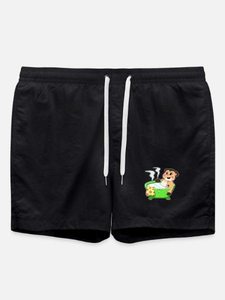 Meerkat Bathing Bathtub - Swim Trunks - black