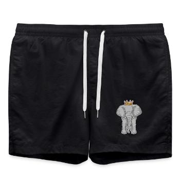 Couronne d’éléphant - Short de bain - noir - Devant - AI Model Male 185 light (185cm)