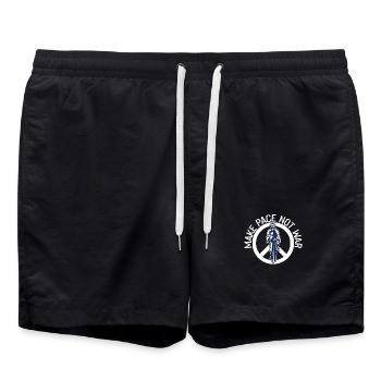 Speed up instead of war triathlete - Swim Trunks - black - Front - AI Model Male 185 light (185cm)