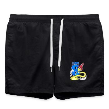 Garçon de 8 ans - Short de bain - noir - Devant - AI Model Male 185 light (185cm)