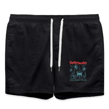 Vacances en famille Faire des souvenirs ensemble - Short de bain - noir - Devant - AI Model Male 185 light (185cm)