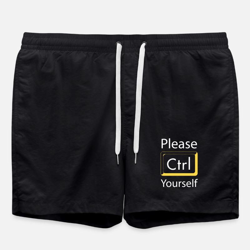 Please Ctrl yourself Gaming - Badeshorts - Schwarz