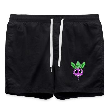 Sweet Beetroot Vegan Vegan Shirt Cadeau - Short de bain - noir - Devant - AI Model Male 185 light (185cm)