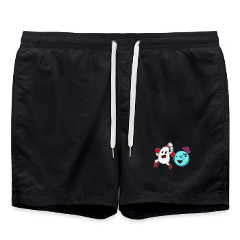 Quille à boule de bowling - Short de bain - noir - Devant - AI Model Male 185 light (185cm)