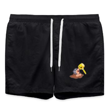 Mole Hammer - Swim Trunks - black - Front - AI Model Male 185 light (185cm)