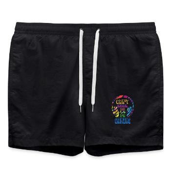 Can't hear you I'm Gaming - Funny Video Gamer Gift - Swim Trunks - black - Front - AI Model Male 185 light (185cm)