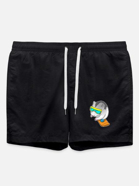 Hamster Snowboarder Snowboard - Short de bain - noir