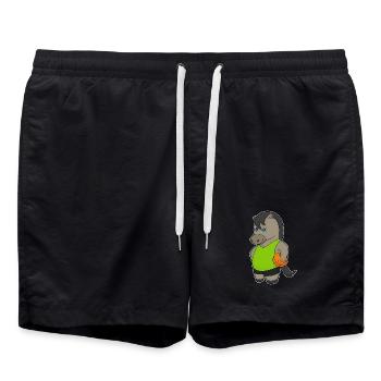 Joueur de basket-ball de cheval - Short de bain - noir - Devant - AI Model Male 185 light (185cm)