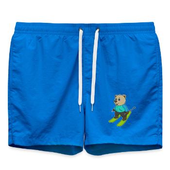 Bear Skier Skier Skier - Short de bain - cobalt blue - Devant