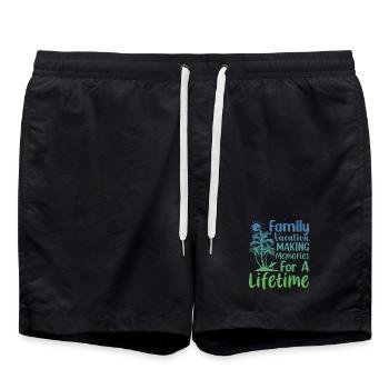 Vacances en famille Faire des souvenirs à vie - Short de bain - noir - Devant - AI Model Male 185 light (185cm)