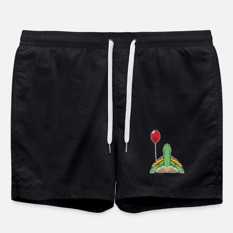 Turtle Balloon - Swim Trunks - black