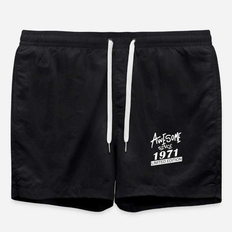 1971 - Short de bain - noir