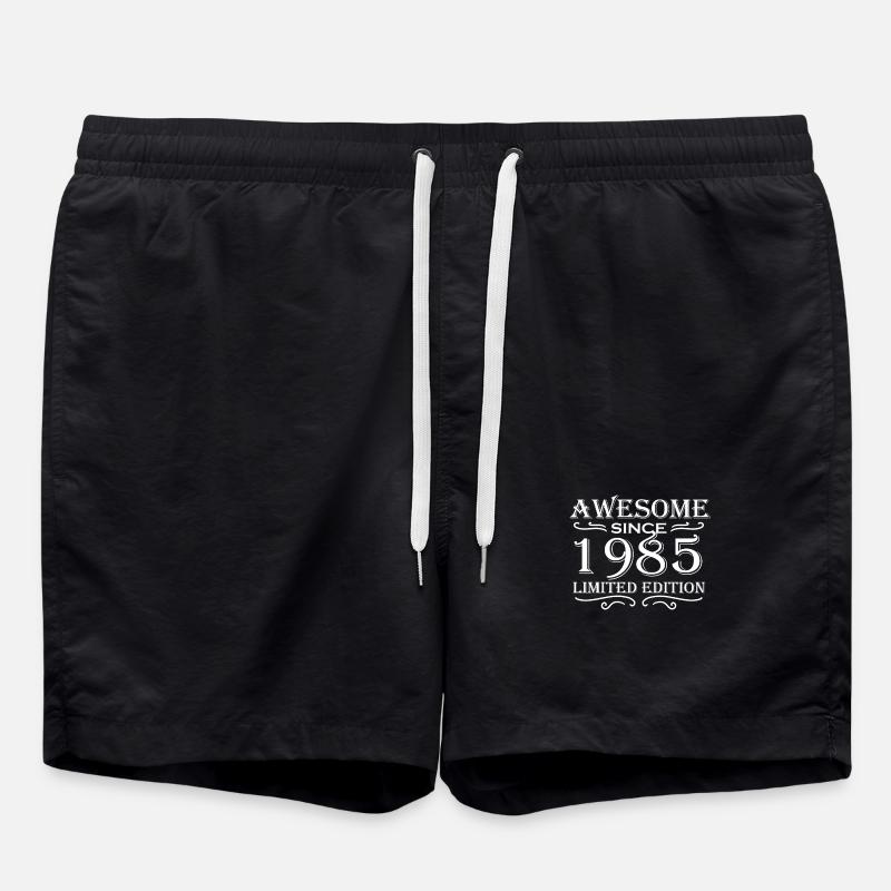 1985 - Badeshorts - Schwarz