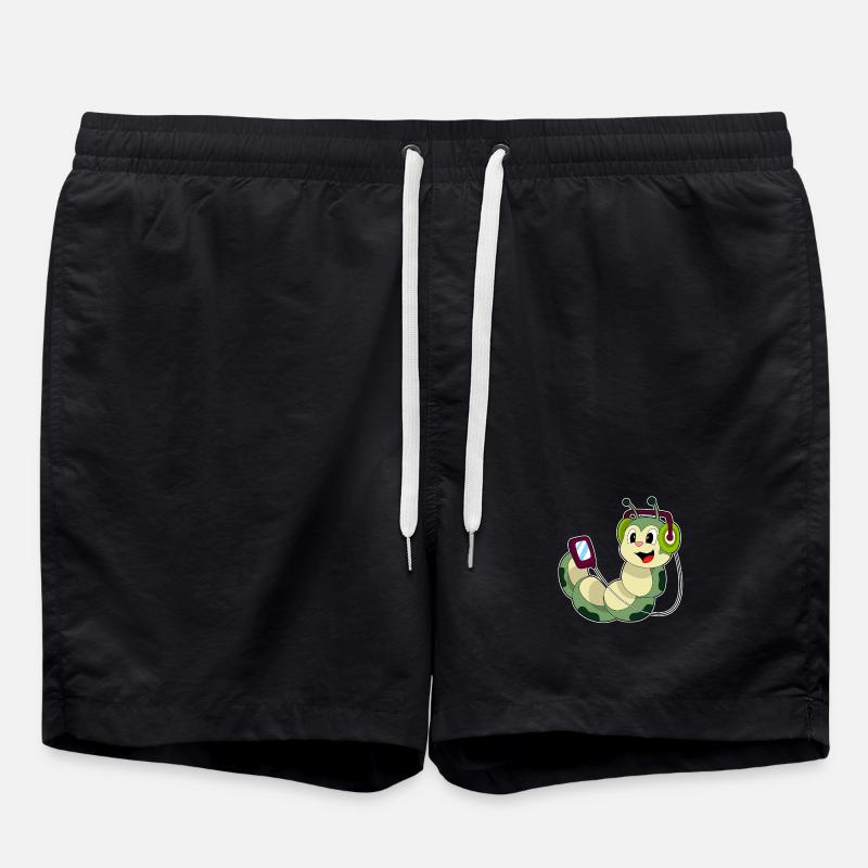 Musique casque Caterpillar - Short de bain - noir