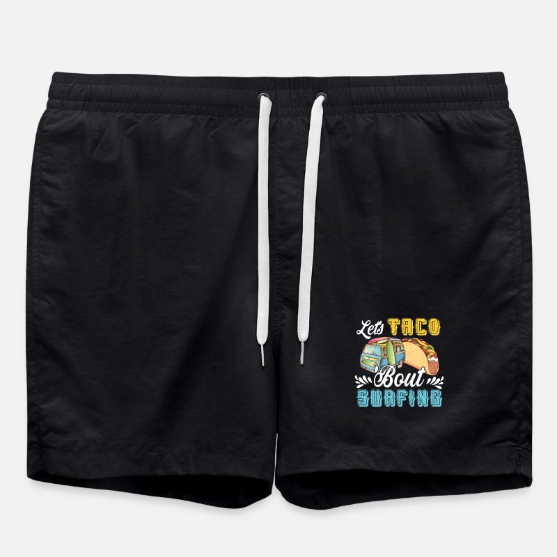 Let's Taco Bout Surfing Lover - Short de bain - noir