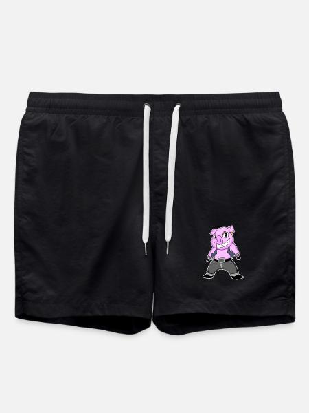 Cool Pig - Swim Trunks - black