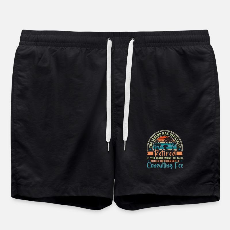 The legend is officially retired - Swim Trunks - black