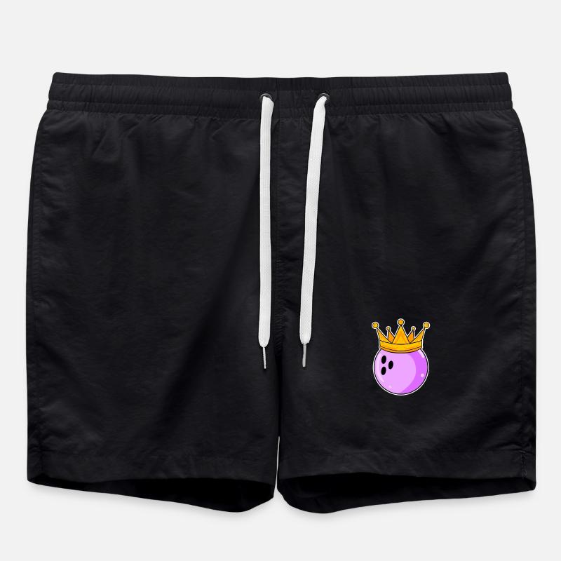 Bowling Damen Partnerlook - Badeshorts - Schwarz