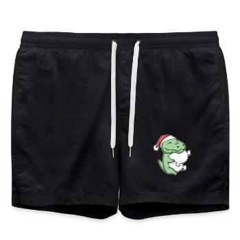 Crocodile Noël Sommeil Sommeil Sommeil Sommeil - Short de bain - noir - Devant - AI Model Male 185 light (185cm)