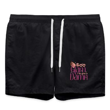 Trop glamour pour donner un sacré créateur d’ongles - Short de bain - noir - Devant - AI Model Male 185 light (185cm)